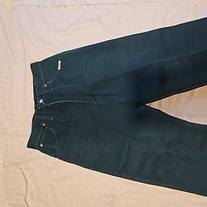 Womens Wrangler Jeans, size 7/8x36, green denim, 90s style western